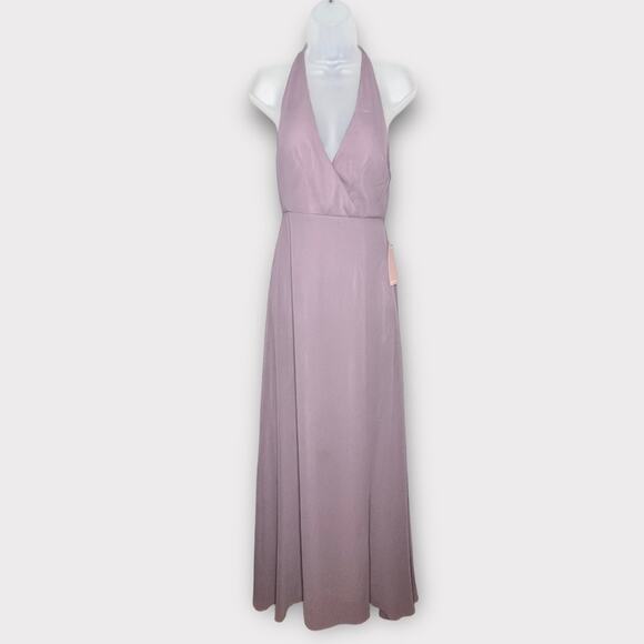 NWT BIRDY GREY Moni Convertible Dress Chiffon Dark Mauve Size Small Bridesmaid - Picture 2 of 7